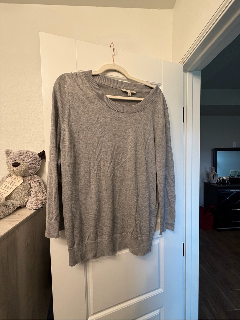 41 Hawthorn Gray Crewneck Knit Pullover